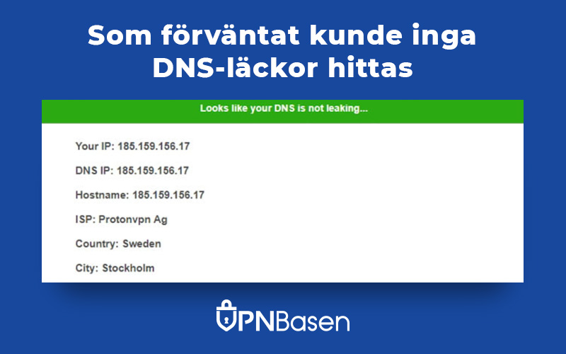 Inga DNS lackor
