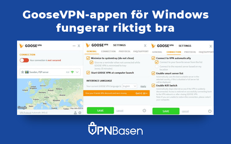 GooseVPN appen for Windows
