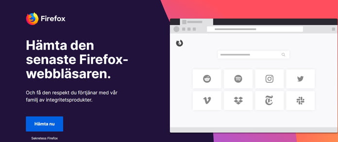 firefox-webbläsare